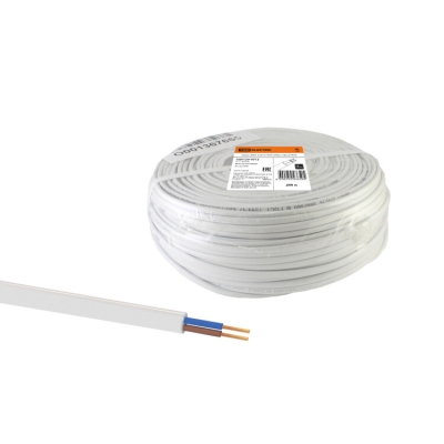 Шнур ШВВП 2х0,75 ГОСТ (200м), белый SQ0120-0012