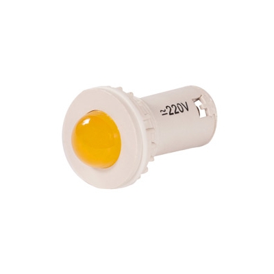 СКЛ-11-Р-2-220, оранжевая, 220В AC/DC, d=27, сила света 20 мКд IP40, светодиодная коммутаторная лампа (ЭТ)