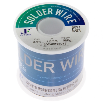 Sn63Pb37 flux ROL1 2.5% 1.0mm 500g reel
