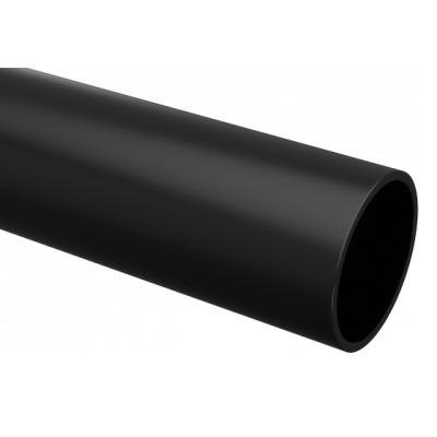 Труба гладкая ПВХ жесткая d20мм черн. (дл.3м) Plast trg-20b-3m