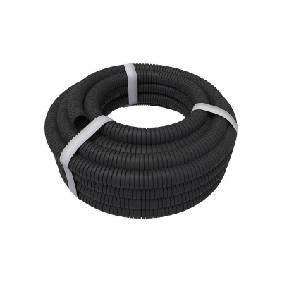 Труба гофрированная ПНД d32мм с протяжкой черн. (уп.25м) 28-0032-3