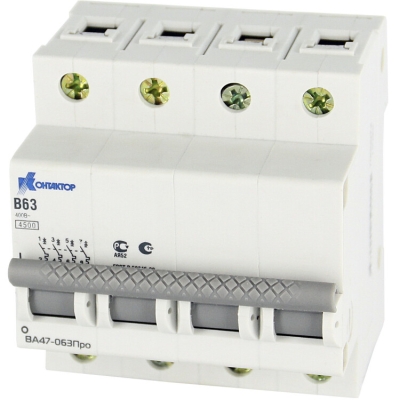ВА47-063Про, 4P, 32A, Icu-4,5kA, х-ка В (кр.3шт) [7000069]