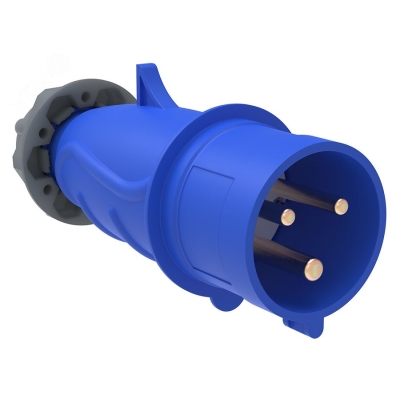 Вилка эл. каб. 16А 2P+PE 220В IP44 MAGNUM ССИ-013 PSN01-016-3