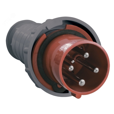 Вилка эл. каб. 63А 3P+PE 380В IP54 ССИ-034 PSR02-063-4