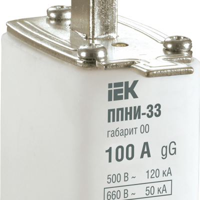 Вставка плавкая ППНИ-33 100А габарит 00 DPP10-100
