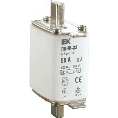 Вставка плавкая ППНИ-33 40А габарит 00 DPP10-040