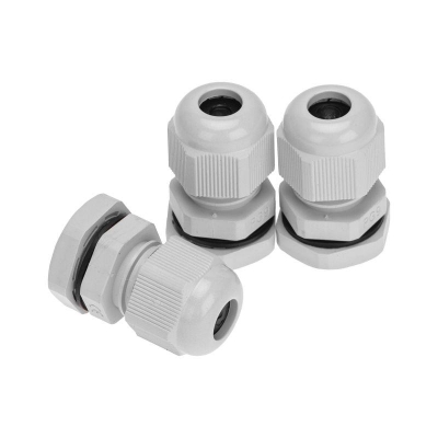 Ввод кабельный PG-9 (4-8мм) сер. комплект (уп.3шт) 07-8009-A3