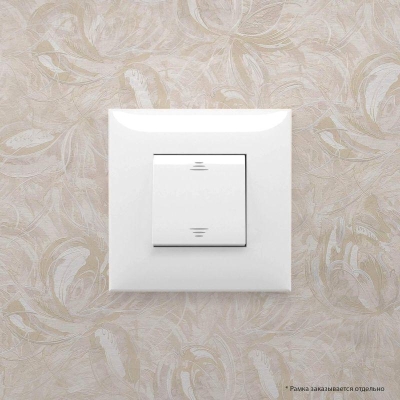 Выключатель 1-кл. 2мод. СП Avanti "Белое облако" 16А IP20 бел. 4400103