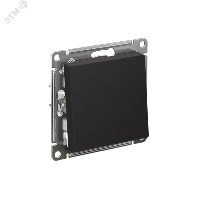 Выключатель 1-кл. СП AtlasDesign 10А IP20 (сх. 1) 10AX с самовозвратом механизм карбон SE ATN001015