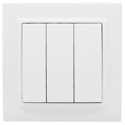 Выключатель 3-кл. СП Минск 10А IP20 бел. Basic ERV10-024-10