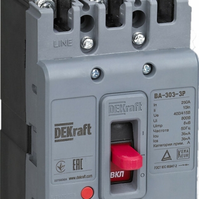 Выключатель автоматический 3п 125А 36кА ВА-303 22751DEK