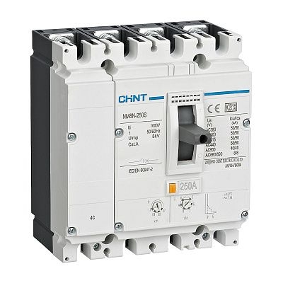 Выключатель автоматический 4п 63А 36кА NM8NDC-125C TM с рег. термомаг. расцеп. CHINT 271797
