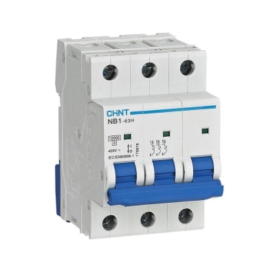 Выключатель автоматический модульный 3п C 32А 10кА NB1-63H CHINT 179873