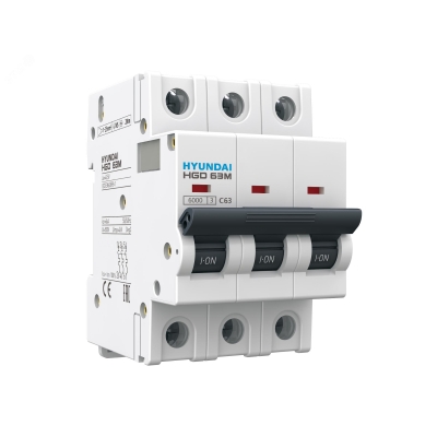 Выключатель автоматический модульный трехполюсный 63А 6кА С HGD HGD63M3PMCS0000C00063_C