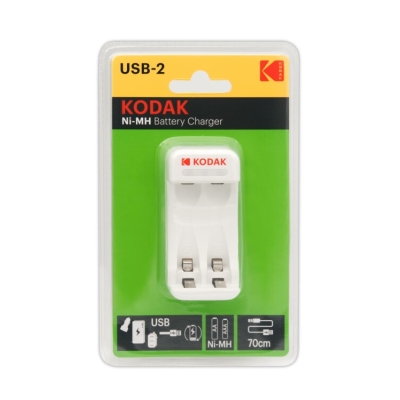 Зарядное устройство для аккумуляторов Kodak C8001B USB [K2AA/AAA] (6/24/1200) (кр. 1шт)