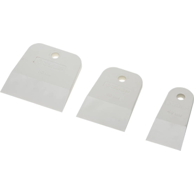 ЗУБР 3 шт, 40 мм, 60 мм, 80 мм, белый эластичный, шпатель для затирки швов (1016-H3)