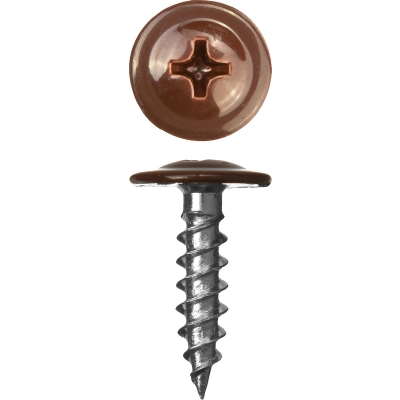 ЗУБР ПШМ 8017, 19 х 4.2 мм, шок.-коричн., 450 шт (0,76 кг.), саморез с пресс-шайбой (300191-42-019-8017)