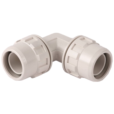 ЗУБР ШиреФит, штуцер с гайкой - штуцер с гайкой 90°, 20 мм, угловой соединитель (51492-20)