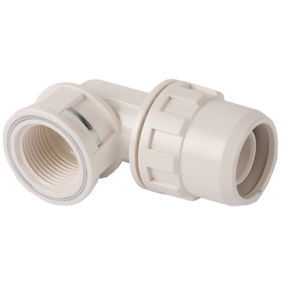 ЗУБР ШиреФит, штуцер с гайкой внутренняя резьба 26 мм - 3/4″, угловая муфта (51466-26-3/4)