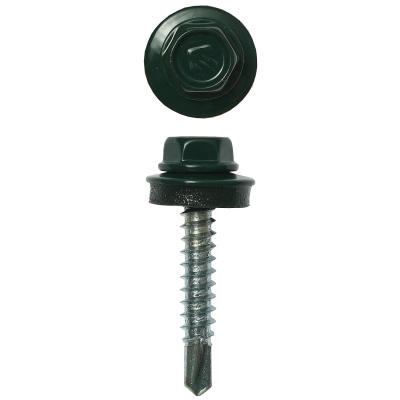 ЗУБР СКД 6005, 29 х 4.8 мм, зелёный насыщ., 400 шт (2,08 кг.), кровельный саморез, Профессионал (4-300315-48-029-6005)