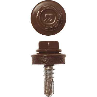 ЗУБР СКМ 8017, 19 х 5.5 мм, шок.-коричн., 500 шт (2,22 кг.), кровельный саморез, Профессионал (4-300315-55-019-8017)