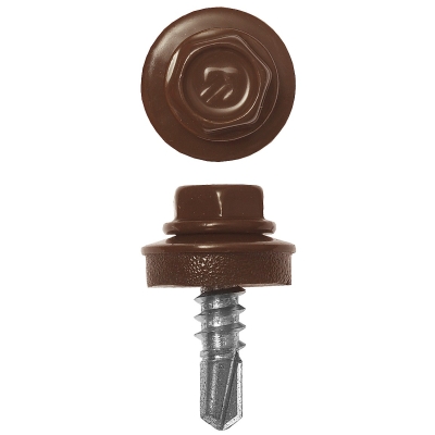 ЗУБР СКМ 8017, 25 х 5.5 мм, шок.-коричн., 1800 шт (8,64 кг.), кровельный саморез, Профессионал (4-300310-55-025-8017)