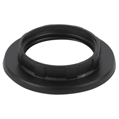 ЭРА Кольцо для патрона E14, пластик, черное (50/1000/24000)(кр.1шт)